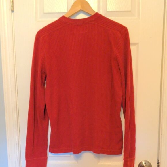 American Eagle Outfitters Men's Burgundy V-Neck Sweater - Picture 5 of 5